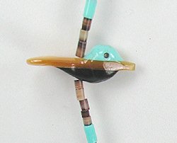 Navajo Heishi Fetish Necklace by Hector Goodluck