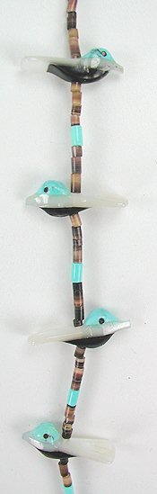 Navajo Heishi Fetish Necklace by Hector Goodluck