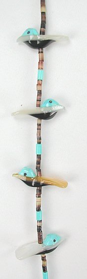 Navajo Heishi Fetish Necklace by Hector Goodluck
