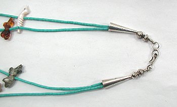 Zuni Heishi Fetish Necklace by Zunie Kallwah