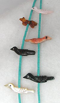 Zuni Heishi Fetish Necklace by Zunie Kallwah