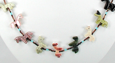 Navajo Heishi Fetish Choker Necklace