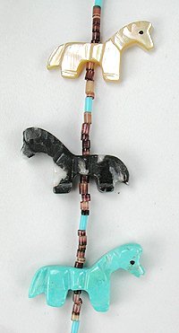 Navajo Heishi Fetish Choker Necklace