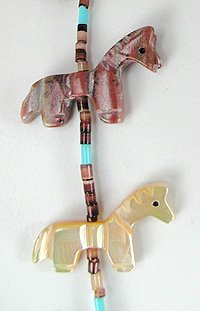Navajo Heishi Fetish Choker Necklace