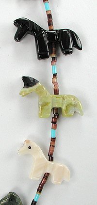 Navajo Heishi Fetish Choker Necklace