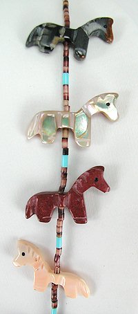 Navajo Heishi Fetish Choker Necklace