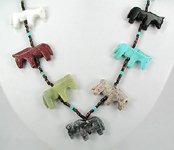 Navajo Horse Fetish Necklace