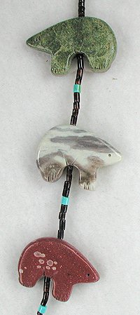 Navajo Heishi Fetish Necklace by Corrine Ramirez