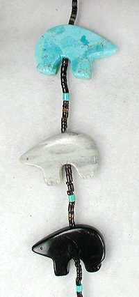 Navajo Heishi Fetish Necklace by Corrine Ramirez