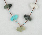 Navajo Buffalo fetish Necklace