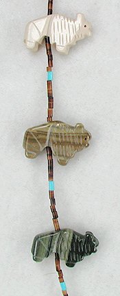 Navajo Heishi Fetish Necklace by Corrine Ramirez