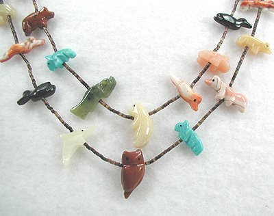 Navajo Heishi Fetish Necklace by Neil Thomas