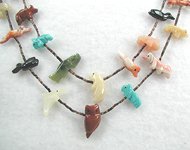 Navajo Animal Fetish Necklace