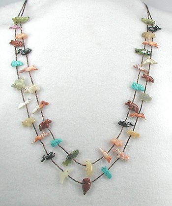 Navajo Heishi Fetish Necklace by Neil Thomas