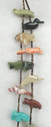 Navajo Heishi Fetish Necklace by Neil Thomas