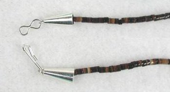 Navajo Heishi Horse Fetish Choker Necklace and Earrings