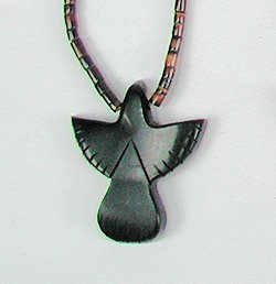 Navajo turquoise  thunderbiird Fetish Necklace by Corrine Ramirez
