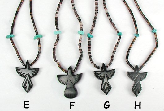 Navajo turquoise  thunderbiird Fetish Necklace by Corrine Ramirez