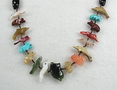 Navajo Heishi Fetish Necklace by Neil Thomas