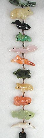 Navajo Heishi Fetish Necklace by Neil Thomas