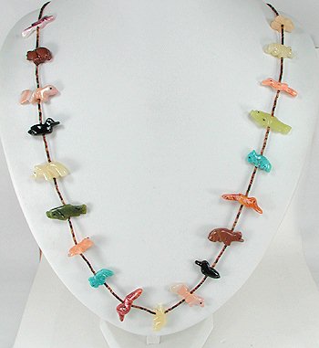Navajo Heishi Fetish Necklace by Neil Thomas