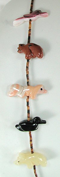 Navajo Heishi Fetish Necklace by Neil Thomas