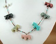 Navajo Horse Fetish Necklace