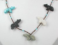Navajo Animal fetish Necklace