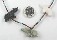 Navajo Bear Fetish Necklace by Corrine Ramirez