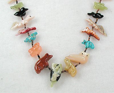 Navajo Heishi Fetish Necklace by Neil Thomas