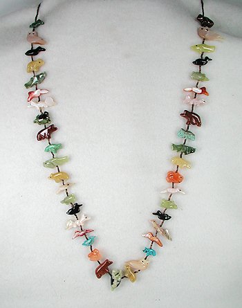 Navajo Heishi Fetish Necklace by Neil Thomas