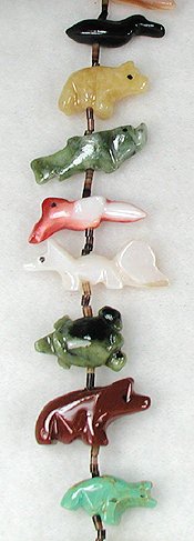 Navajo Heishi Fetish Necklace by Neil Thomas