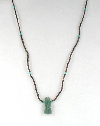 Navajo Heishi Bear Fetish Choker Necklace