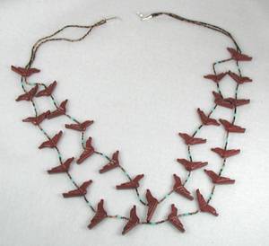 Navajo Heishi Fetish Choker Necklace
