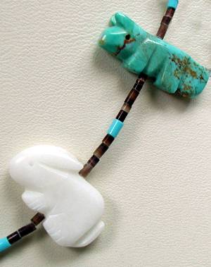 Navajo Heishi Fetish Choker Necklace