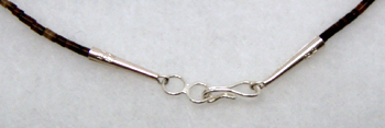Sterling Silver Cone Ends on Fetish Necklaces