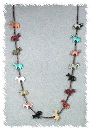 Navajo Horse Fetish Necklace