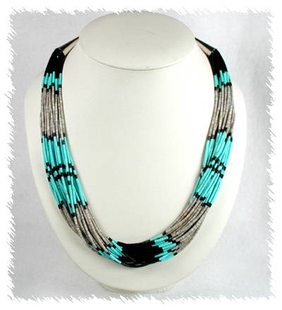 Santo Domingo Heishi  Necklace and Earrings