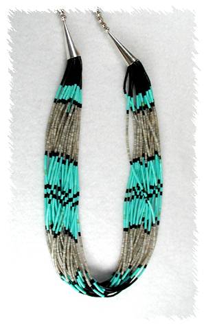 Santo Domingo Heishi  Necklace and Earrings