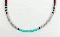 Santo Domingo heishi choker necklace
