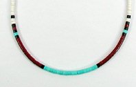 Santo Domingo heishi choker necklace