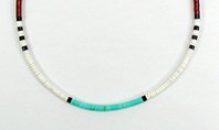 Santo Domingo heishi choker necklace