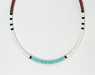 Santo Domingo heishi choker necklace