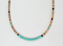 Santo Domingo heishi choker necklace