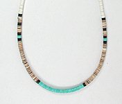 Santo Domingo heishi choker necklace