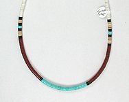 Santo Domingo heishi choker necklace