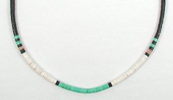 Santo Domingo heishi choker necklace