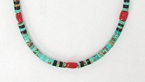 Santo Domingo heishi choker necklace