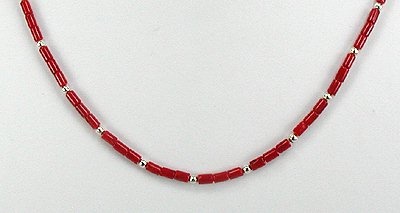 San Felipe coral Heishi Necklace