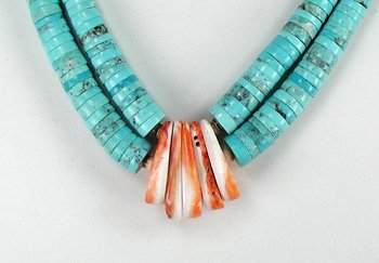 Santo Domingo Turquoise Jacla  Necklace